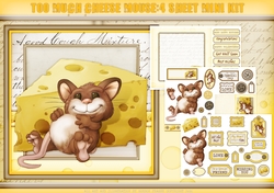 Too Much Cheese Mouse 4 Sheet Mini Kit