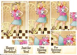 Line Dancing Queen Pyramid.