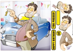 Car Dealer Dude 2 8x8 Quick Card