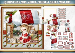 Mrs Christmas Vodka Mouse 4 Sheet Mini Kit