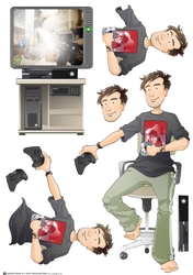 Console Dude 1 Decoupage Sheet