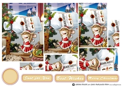 Mrs Christmas Rum Mouse Pyramid