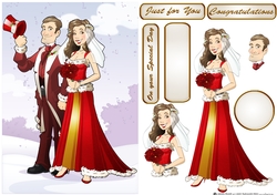 Christmas Wedding Couple