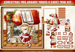 Mrs Christmas Brandy Mouse 4 Sheet Mini Kit