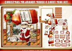 Mr Christmas Brandy Mouse 4 Sheet Mini Kit