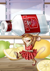 Mrs Vodka Mouse A4