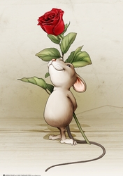 Valentines Rose Mouse A4