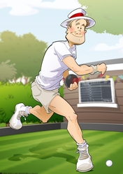 Lawn Bowls Dude 3 A4