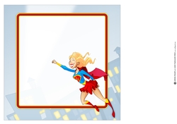 Supermum (red) 8x8 Quick Card Insert