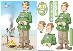 Burning BBQ Dude
