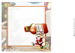 Mr Christmas Brandy Mouse 8x8 Insert