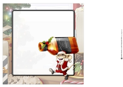 Mr Christmas Whiskey Mouse 8x8 Insert