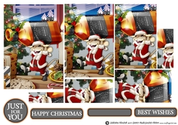Mr Christmas Whiskey Mouse Pyramid
