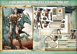 Gina Warrior Princess 4 Sheet Mini Kit (Aqua)