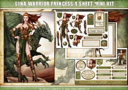 Gina Warrior Princess 4 Sheet Mini Kit (Green)
