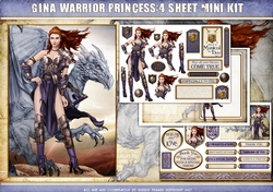 Gina Warrior Princess 4 Sheet Mini Kit (Lilac)