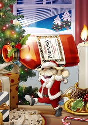 Mr Christmas Brandy Mouse A4