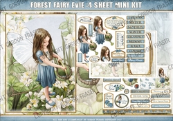 Forest Fairy Evie 4 Sheet Mini Kit Dark Blue