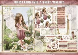 Forest Fairy Evie 4 Sheet Mini Kit Dark Pink