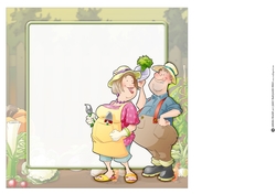 Gardening/allotment Couple 8x8 Insert