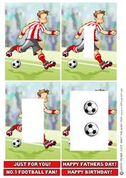 Football Dude Red Inverted Pyramid.