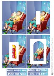 Sleepy D.i.y. Dad Inverted Pyramid.