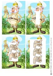 Old Explorer Dude Inverted Pyramid.