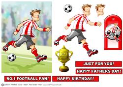 Football Dude Red Quick Card.