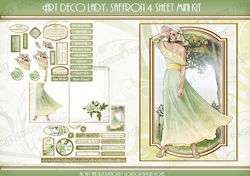 Art Deco Lady Saffron Green Mini Kit