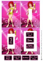 Drag Queen Dude Inverted Pyramid.