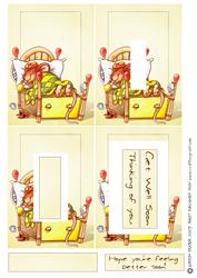 Get Well Soon Cute Mouse Inverted Pyramid.