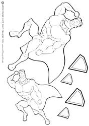 Superhero Digi Stamp.