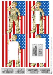 American Army Dude Inverted Pyramid.
