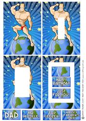 Muscleman Dude Inverted Pyramid.