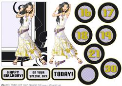 White and Gold Girl Ages.