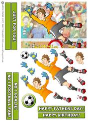 Football Dude Orange Goalkeeper.