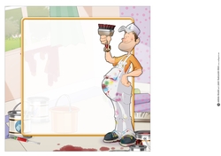 Painter and Decorator Dude 8x8 Insert