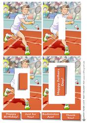 Badminton Dude Inverted Pyramid.