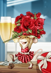 Mrs Valentine Rose A4