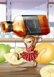 Mrs Whiskey Mouse A4