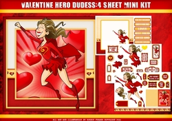 Valentine Hero Dudess 4 Sheet Mini Kit