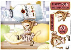 Mrs  Rum Mouse 8x8 6oth Maggie