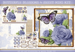 BUTTERFLY BLOSSOMS 4 SHEET MINI KIT LILAC