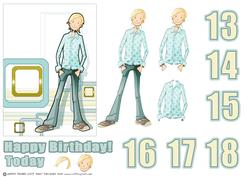 Birthday Teen Dude Ages.