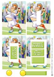 Tennis Dude Inverted Pyramid.