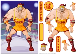 Wrestler Dude Yellow