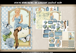 Eva Grace 4 Sheet Mini Kit Light Blue