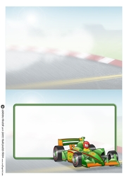 Formula 1 Racing Car Dude Green Insert