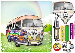 Camper Van Hippy 8x8 Quick Card