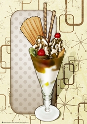 Ice Cream Sundae Chocolate A4